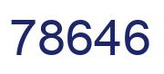 Number 78646 blue image