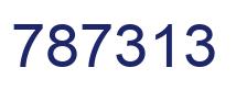 Number 787313 blue image