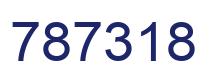 Number 787318 blue image