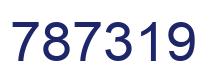 Number 787319 blue image