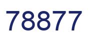 Number 78877 blue image