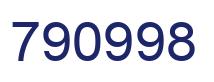 Number 790998 blue image