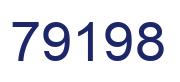 Number 79198 blue image