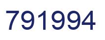 Number 791994 blue image