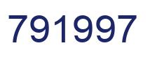 Number 791997 blue image