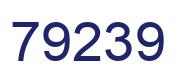 Number 79239 blue image