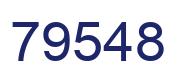Number 79548 blue image