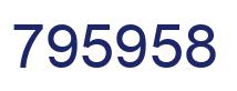 Number 795958 blue image