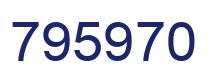 Number 795970 blue image