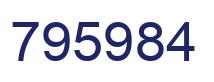 Number 795984 blue image