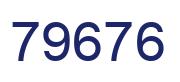 Número 79676 imagen azul
