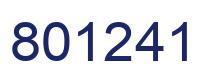 Número 801241 imagen azul