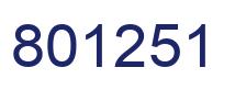 Número 801251 imagen azul