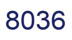 Number 8036 blue image