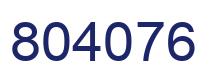 Number 804076 blue image