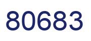 Number 80683 blue image