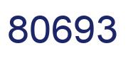 Number 80693 blue image