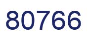 Number 80766 blue image