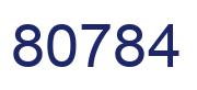 Number 80784 blue image
