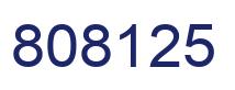 Número 808125 imagen azul