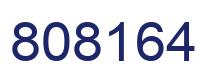 Number 808164 blue image
