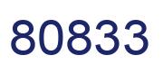 Número 80833 imagen azul