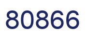 Number 80866 blue image