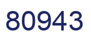 Number 80943 blue image