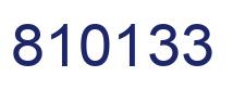 Number 810133 blue image