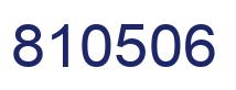 Number 810506 blue image