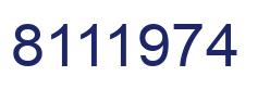 Número 8111974 imagen azul