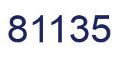 Número 81135 imagen azul