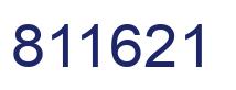 Number 811621 blue image