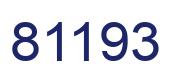 Número 81193 imagen azul