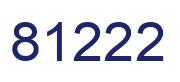 Number 81222 blue image