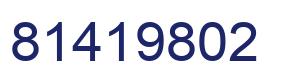 Number 81419802 blue image