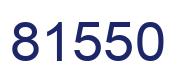 Number 81550 blue image
