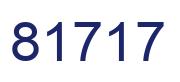 Number 81717 blue image