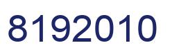 Number 8192010 blue image