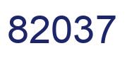 Number 82037 blue image