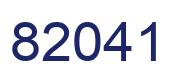 Number 82041 blue image
