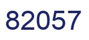 Número 82057 imagen azul