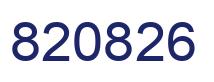 Número 820826 imagen azul