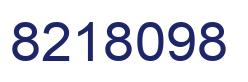 Number 8218098 blue image