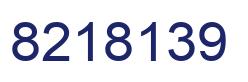 Number 8218139 blue image