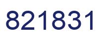 Number 821831 blue image