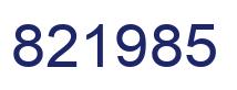 Número 821985 imagen azul