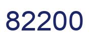 Number 82200 blue image