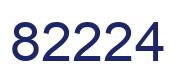 Número 82224 imagen azul