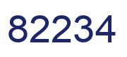 Número 82234 imagen azul